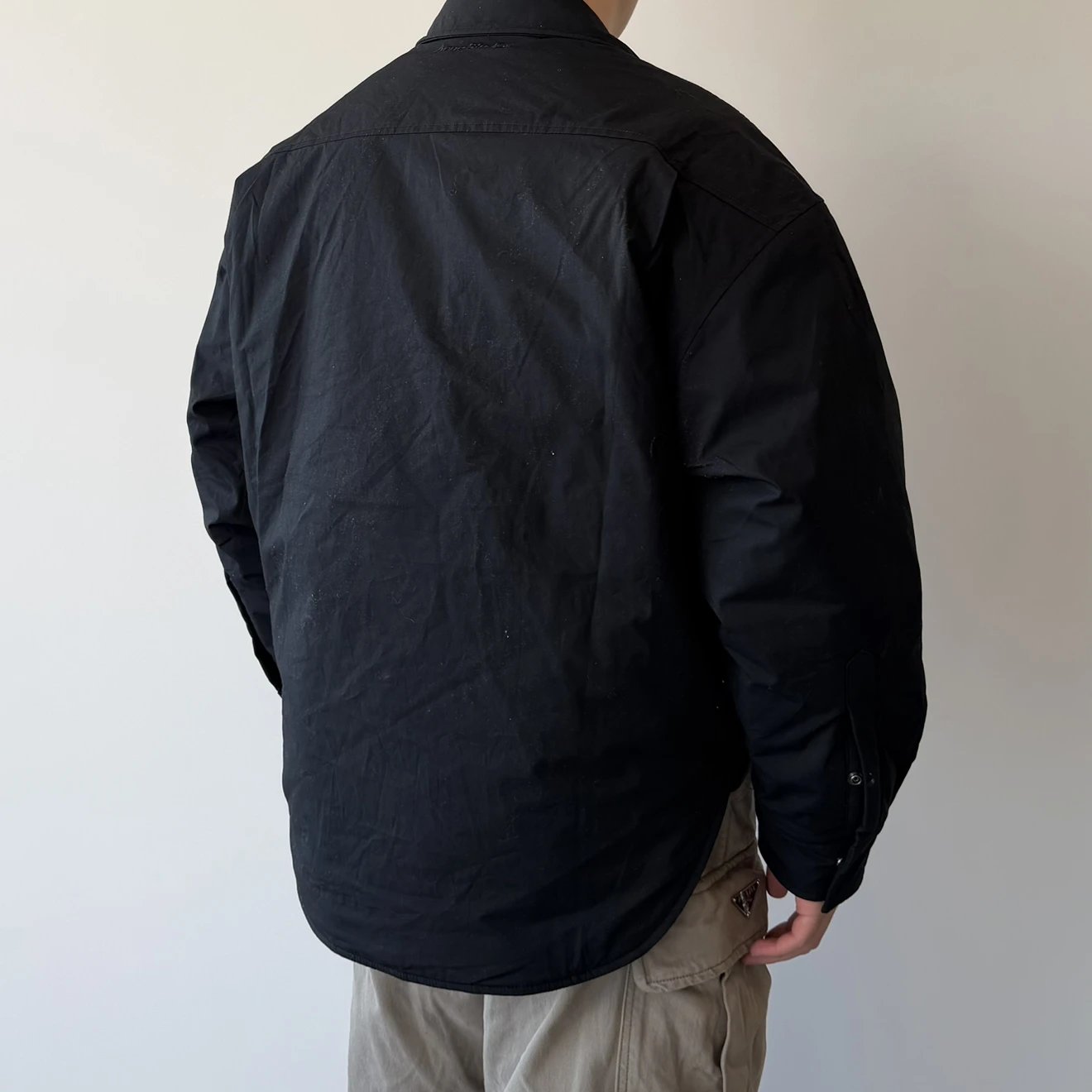 RD-C228 · Embroidered Logo Padded Shirt Jacket showcase view 6