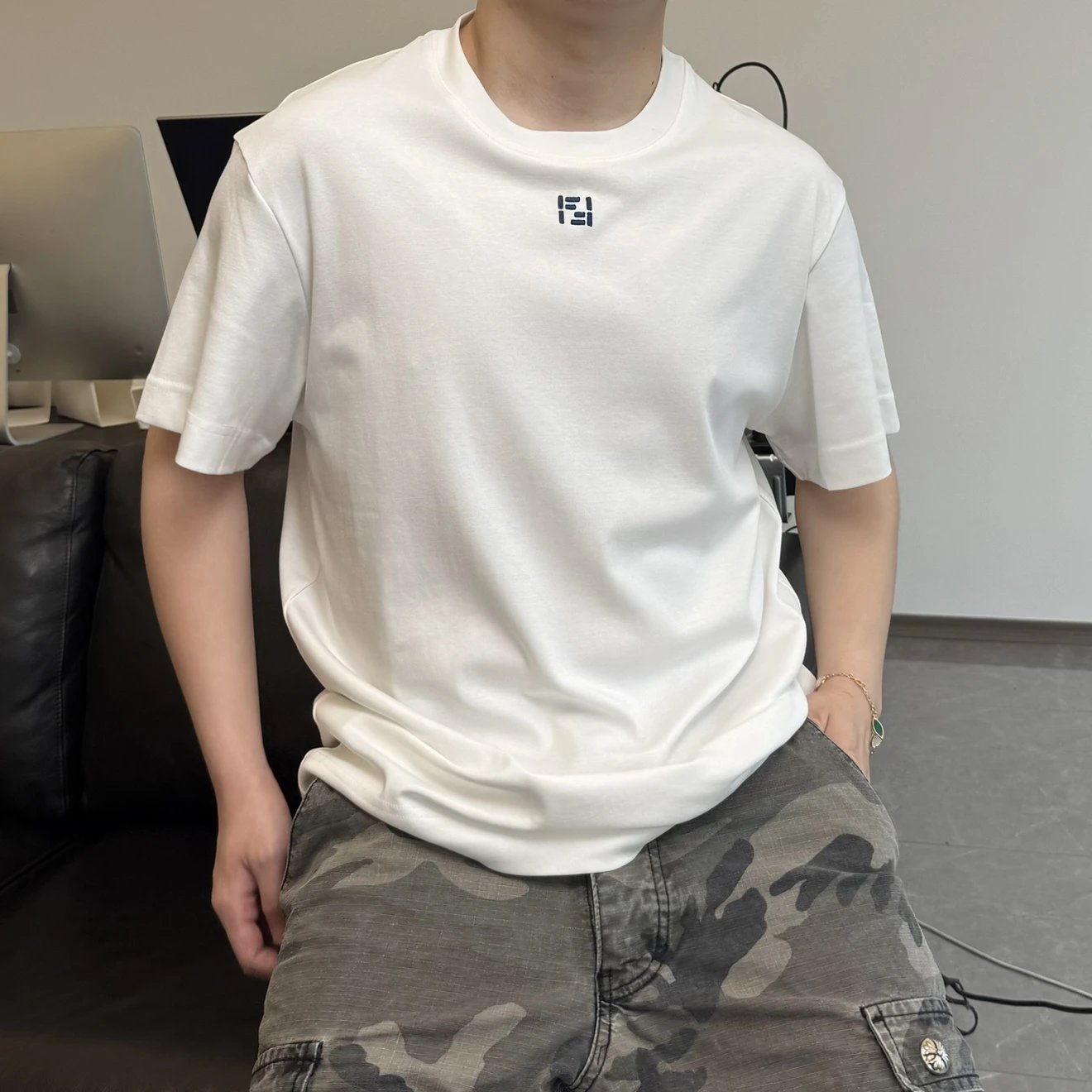 RD-C148 · Embroidered Logo T-Shirt showcase view 3