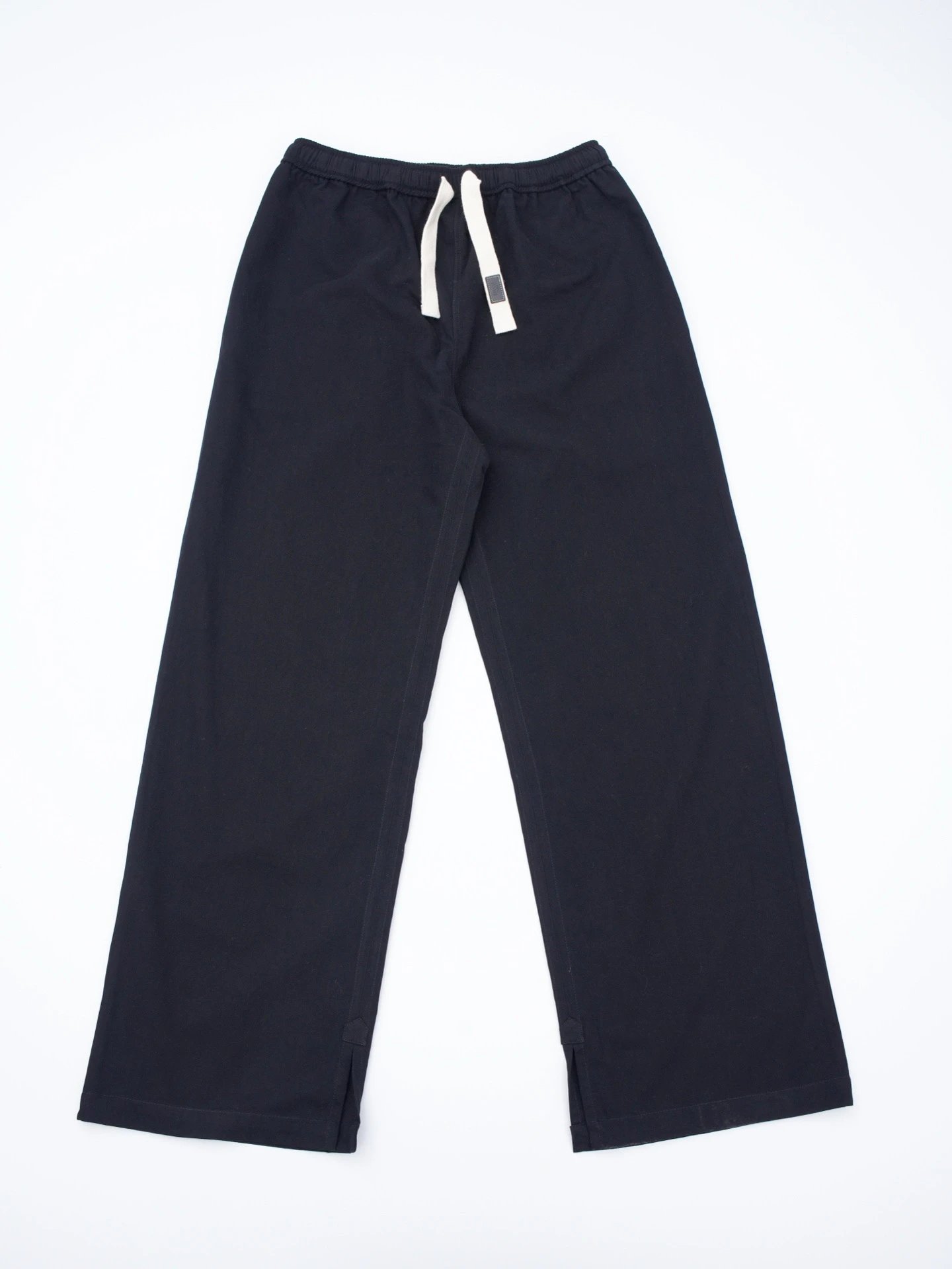 RD-C416 · Leather-Label Cotton Wide-Leg Trousers showcase view 9
