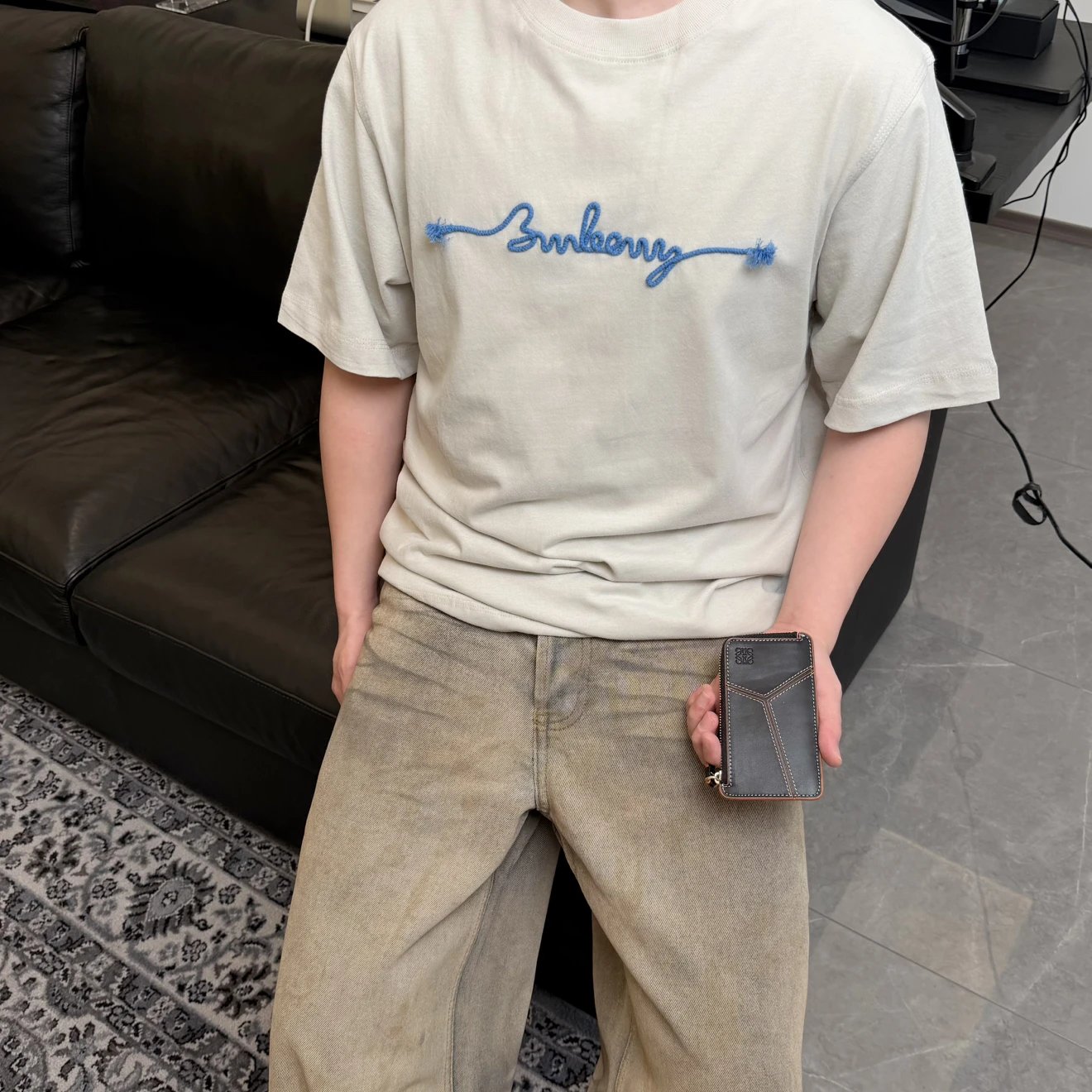 RD-C151 · Rope-Embroidered Logo T-Shirt showcase view 1
