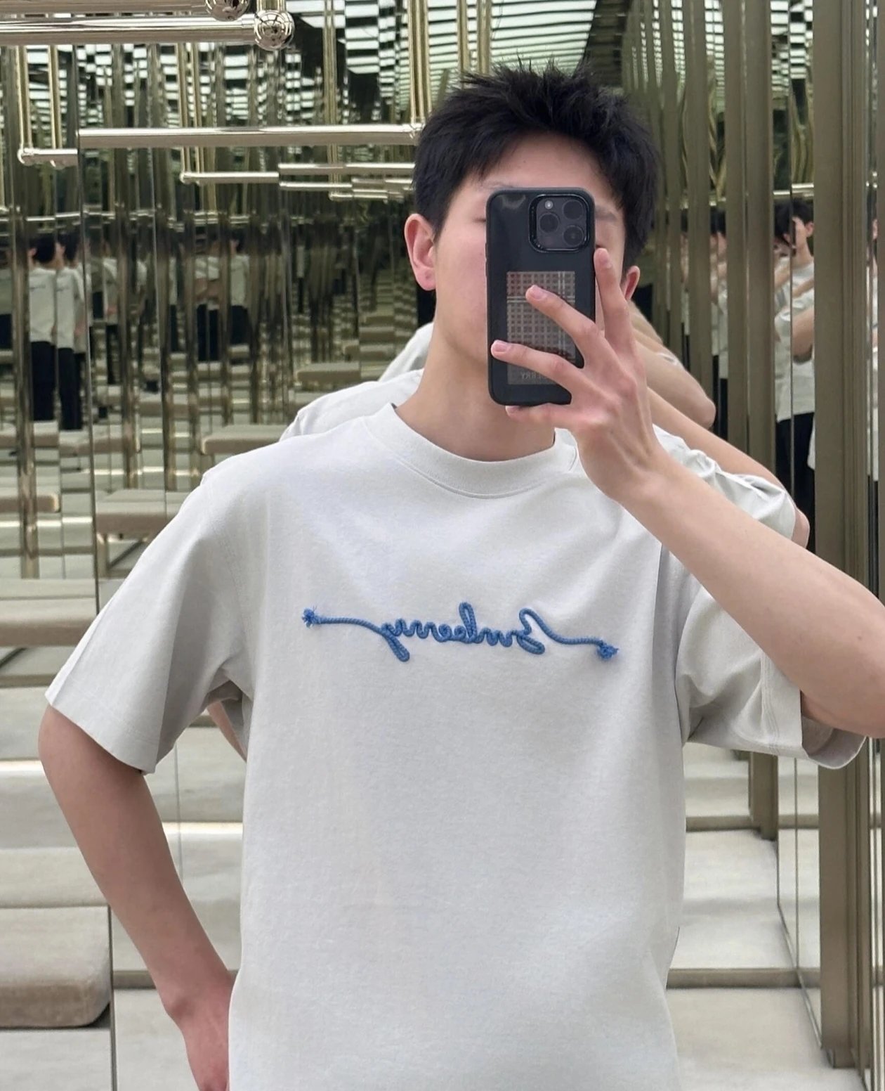 RD-C151 · Rope-Embroidered Logo T-Shirt showcase view 8