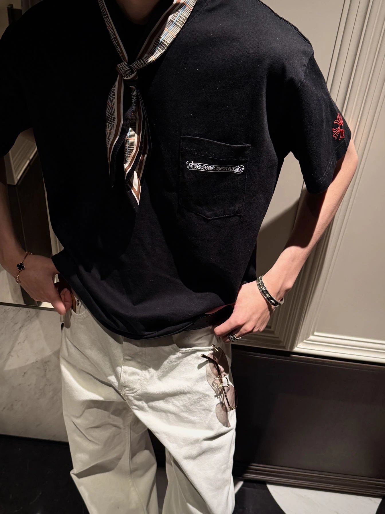 RD-C059 · Cross Graphic Pocket T-Shirt showcase view 7