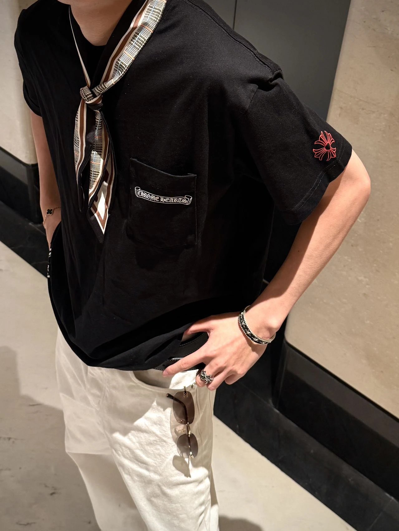 RD-C059 · Cross Graphic Pocket T-Shirt showcase view 9