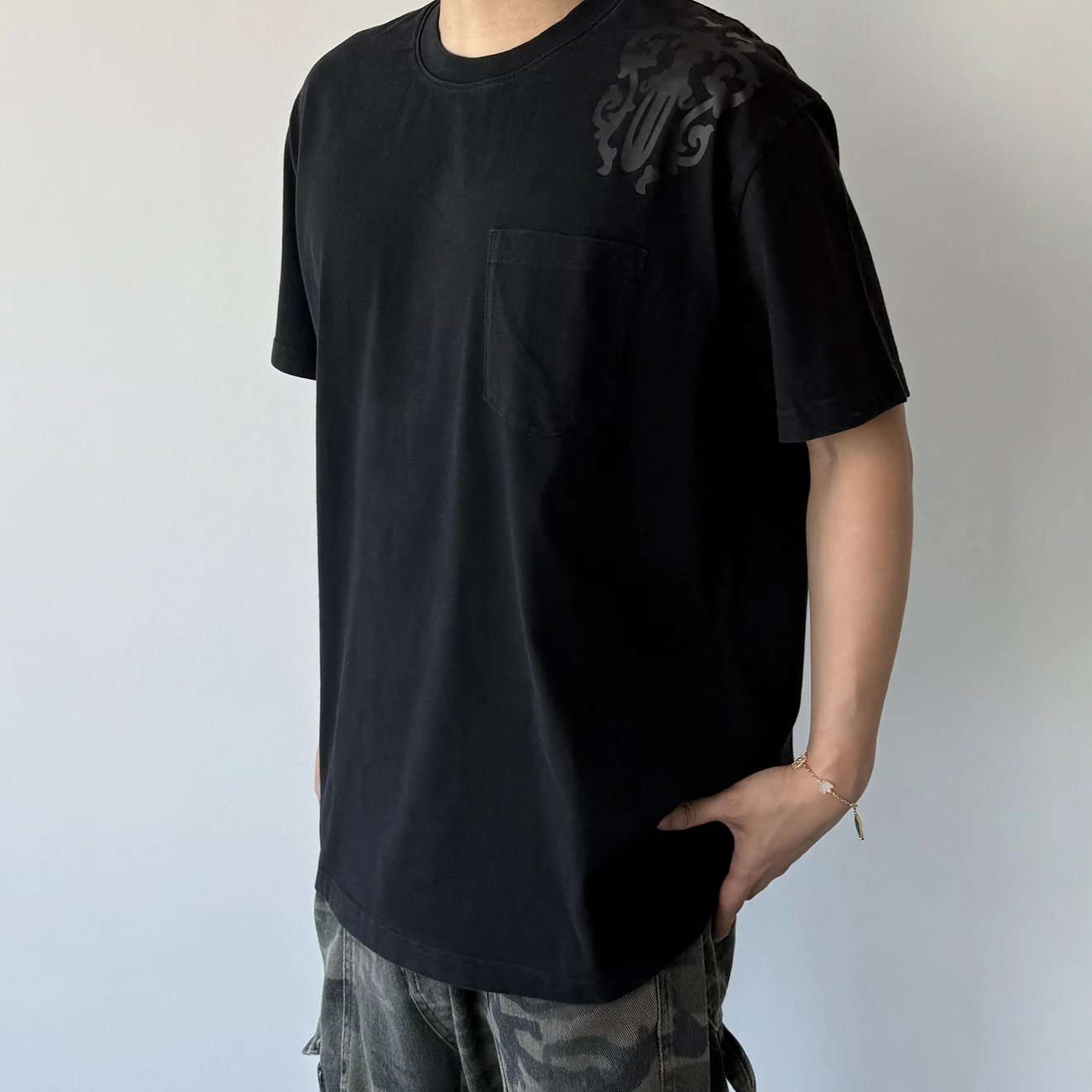 RD-C078 · Croix Star Pocket T-Shirt showcase view 5