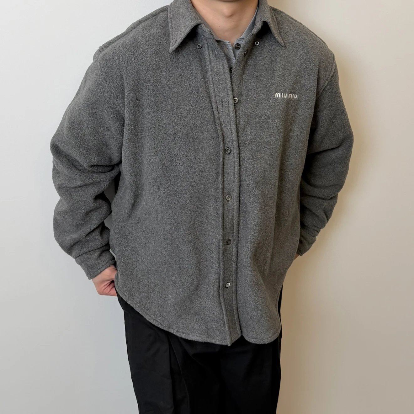 RD-C338 · Fleece Overshirt showcase view 2