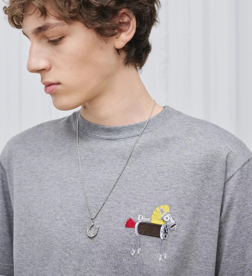 RD-C155 · Pony Embroidered Relaxed Cotton T-Shirt showcase view 1