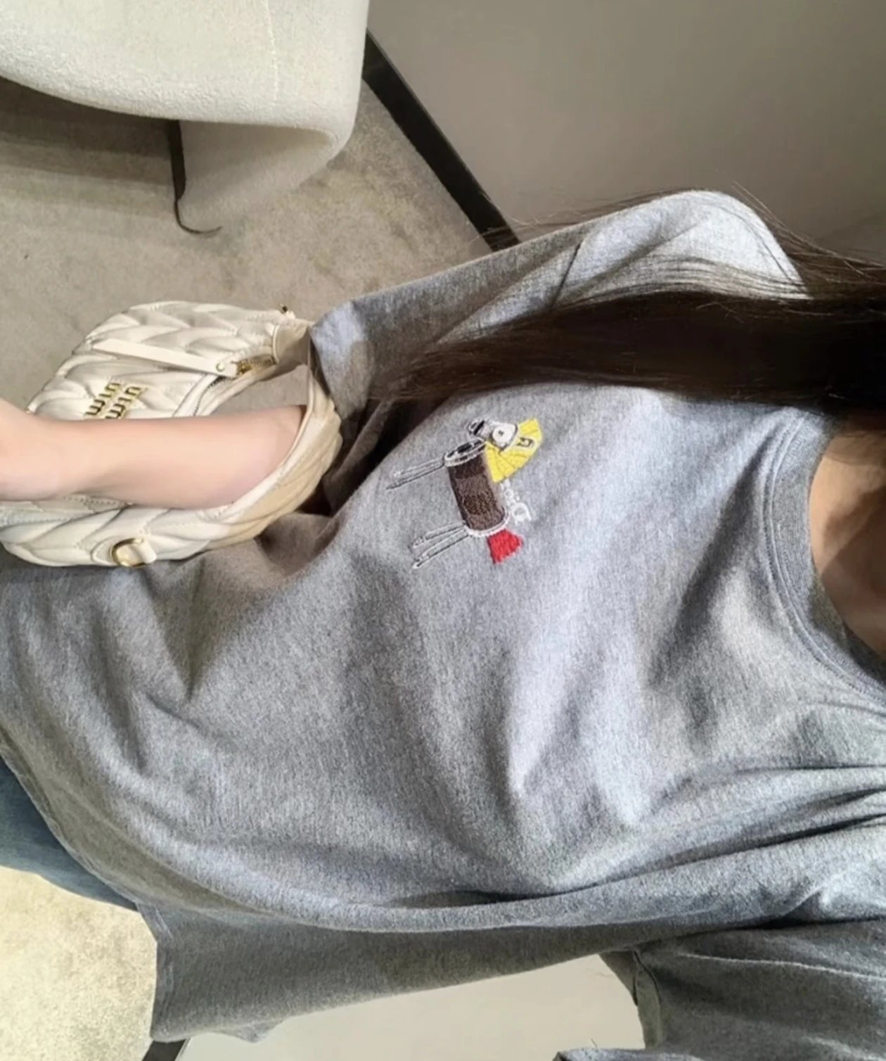 RD-C155 · Pony Embroidered Relaxed Cotton T-Shirt showcase view 6