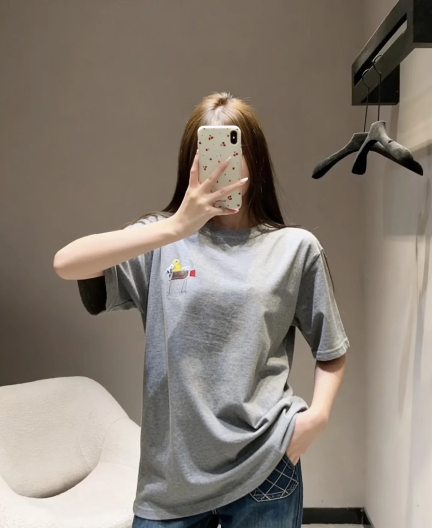 RD-C155 · Pony Embroidered Relaxed Cotton T-Shirt showcase view 9