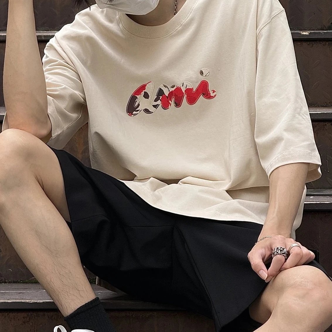 RD-C156 · Floral Letter T-Shirt showcase view 3