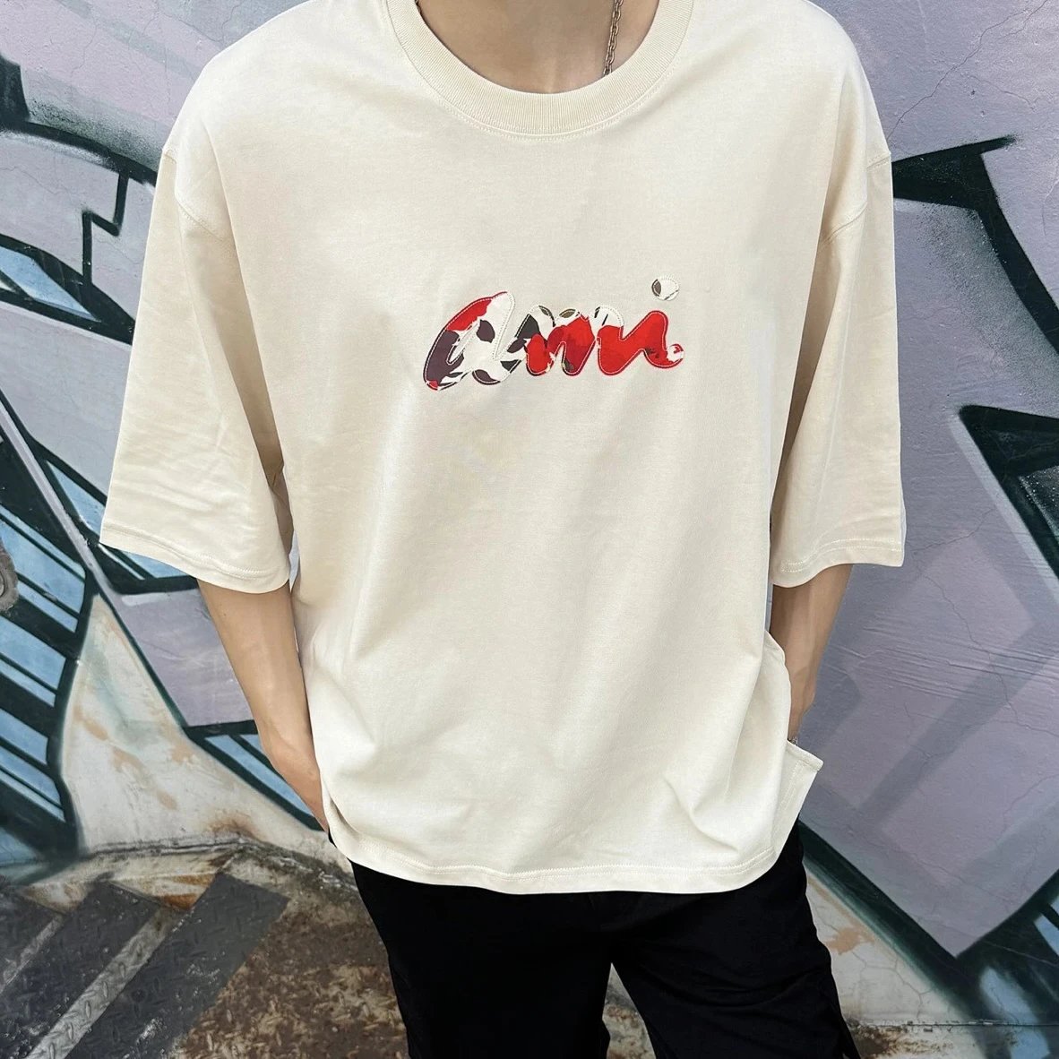 RD-C156 · Floral Letter T-Shirt showcase view 4