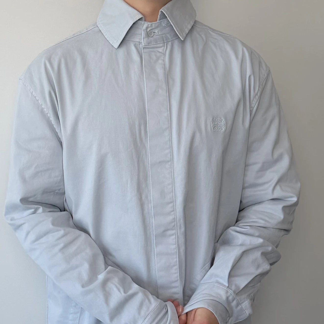 RD-C339 · Haze Blue Hooded Shirt Jacket showcase view 9