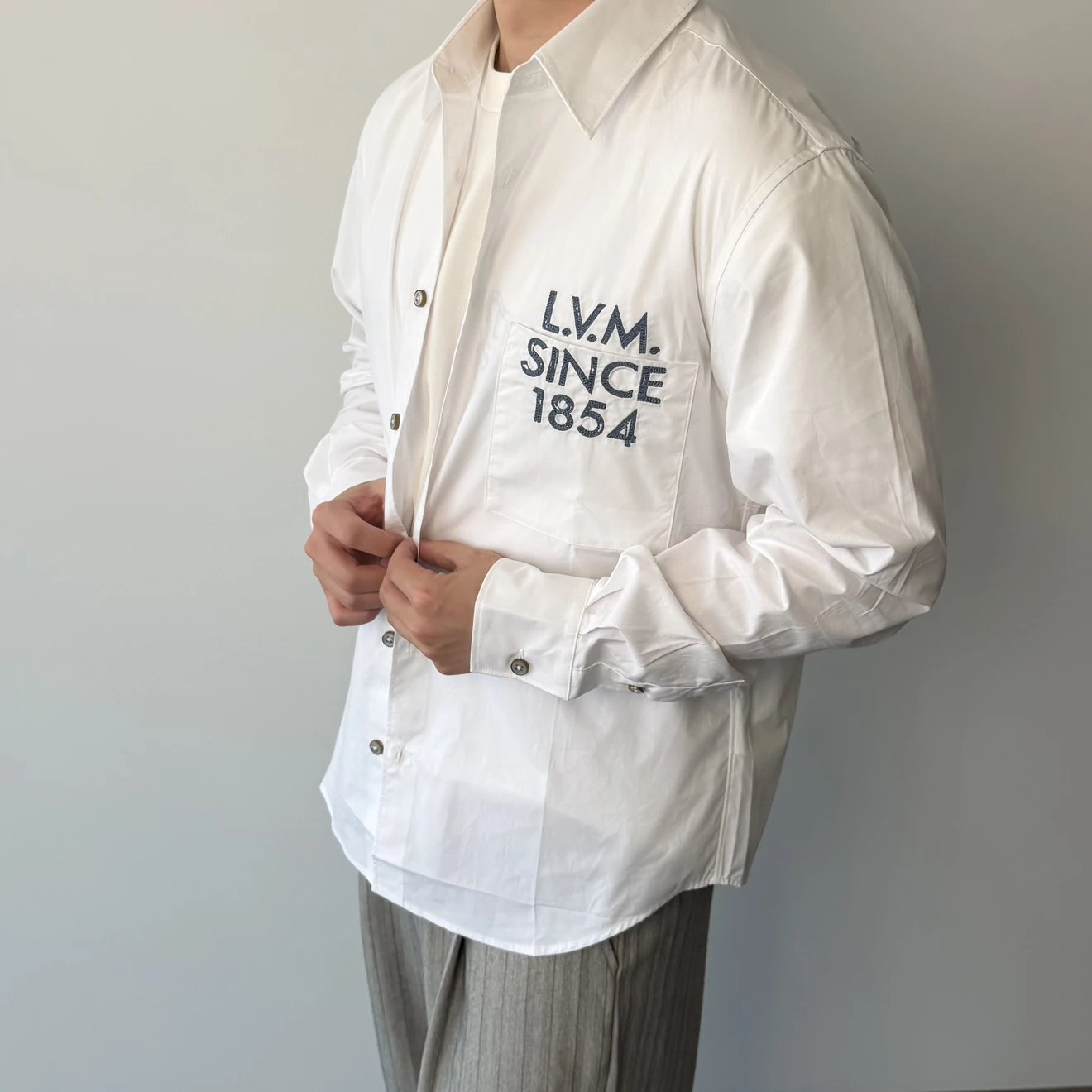 RD-C340 · 1854 Embroidered White Shirt showcase view 2