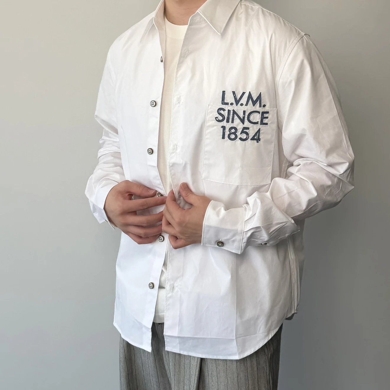 RD-C340 · 1854 Embroidered White Shirt showcase view 3