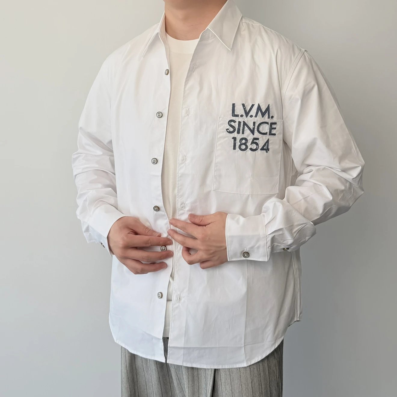 RD-C340 · 1854 Embroidered White Shirt showcase view 4