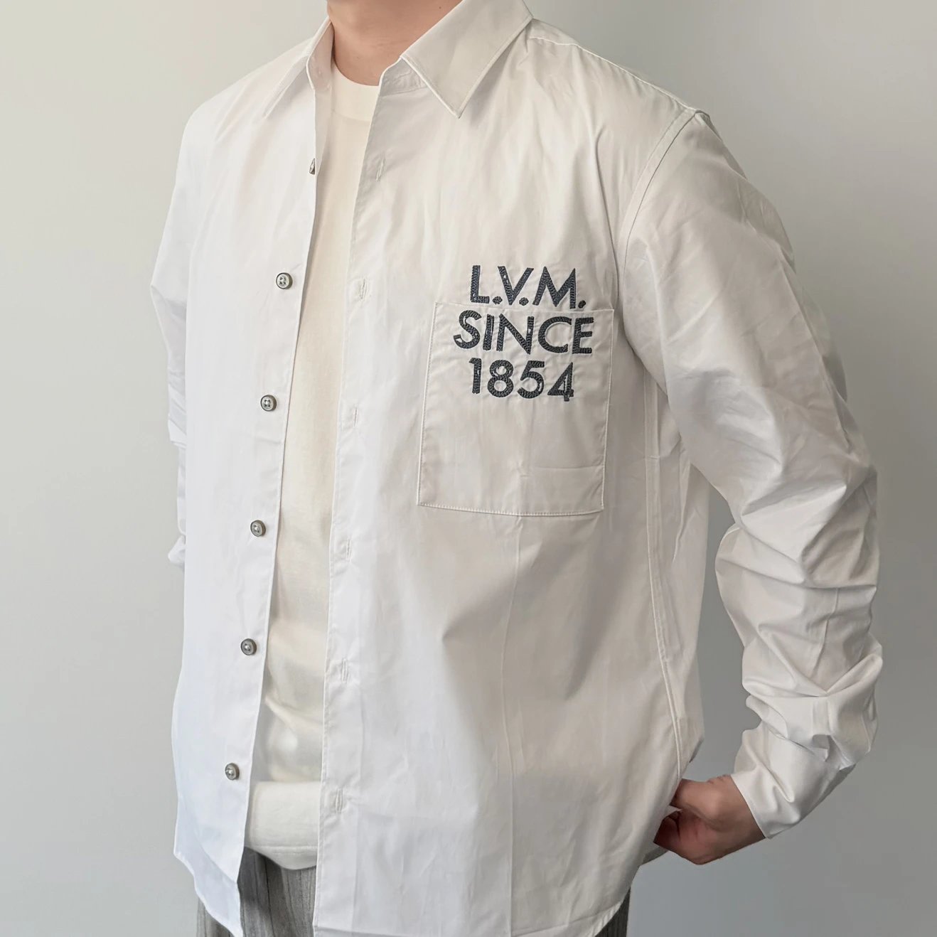 RD-C340 · 1854 Embroidered White Shirt showcase view 5