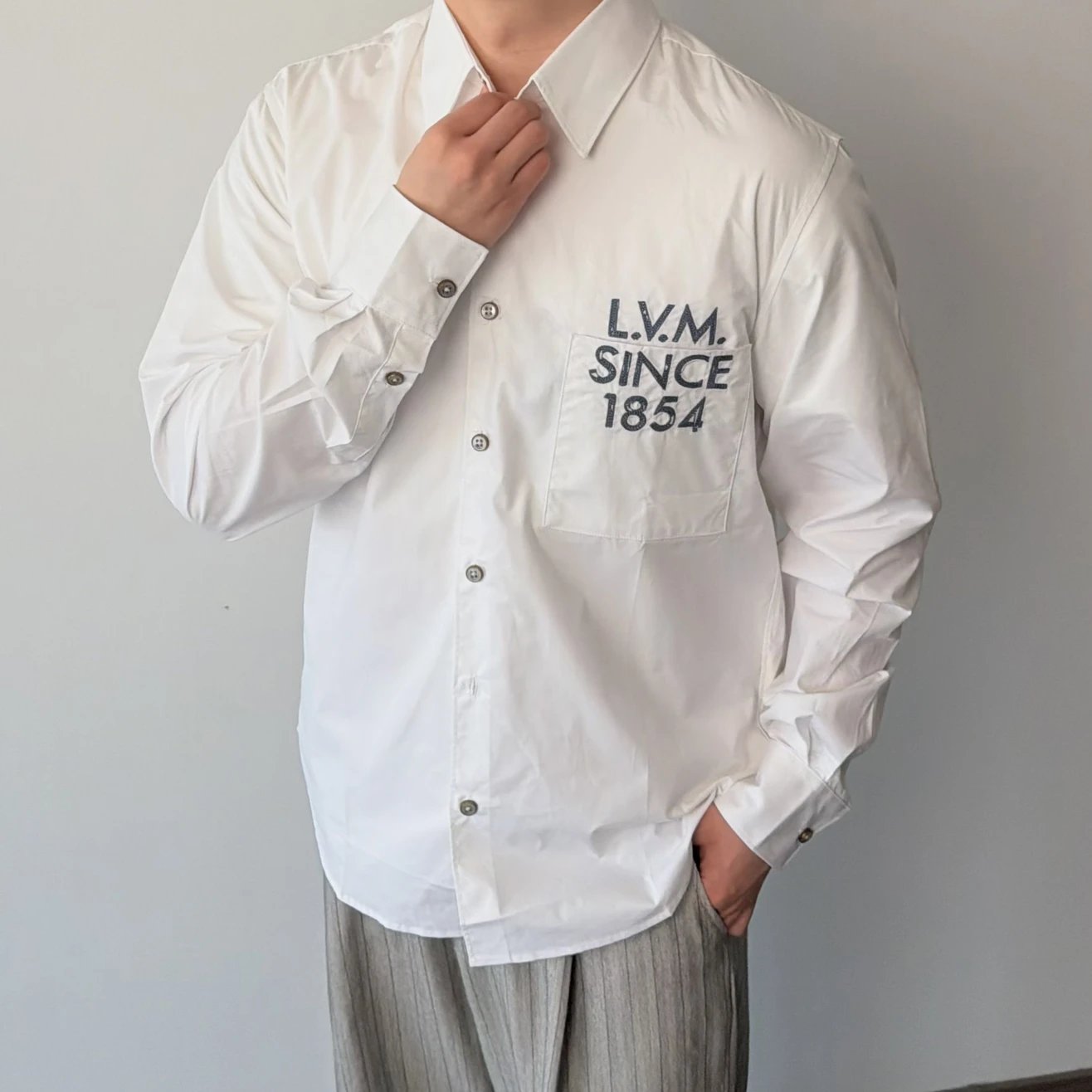 RD-C340 · 1854 Embroidered White Shirt showcase view 8