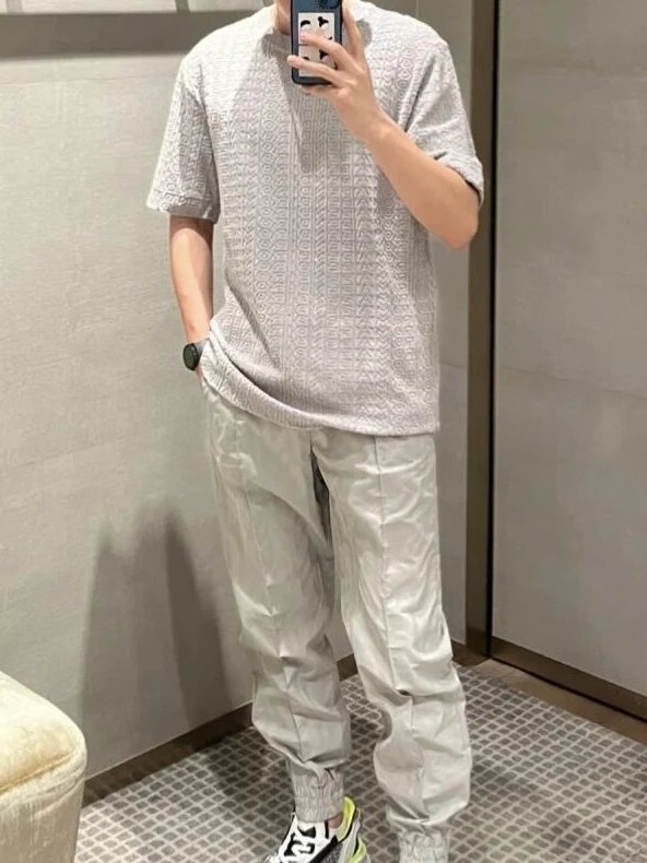 RD-C161 · Textured Towel-Knit Short-Sleeve T-Shirt showcase view 2