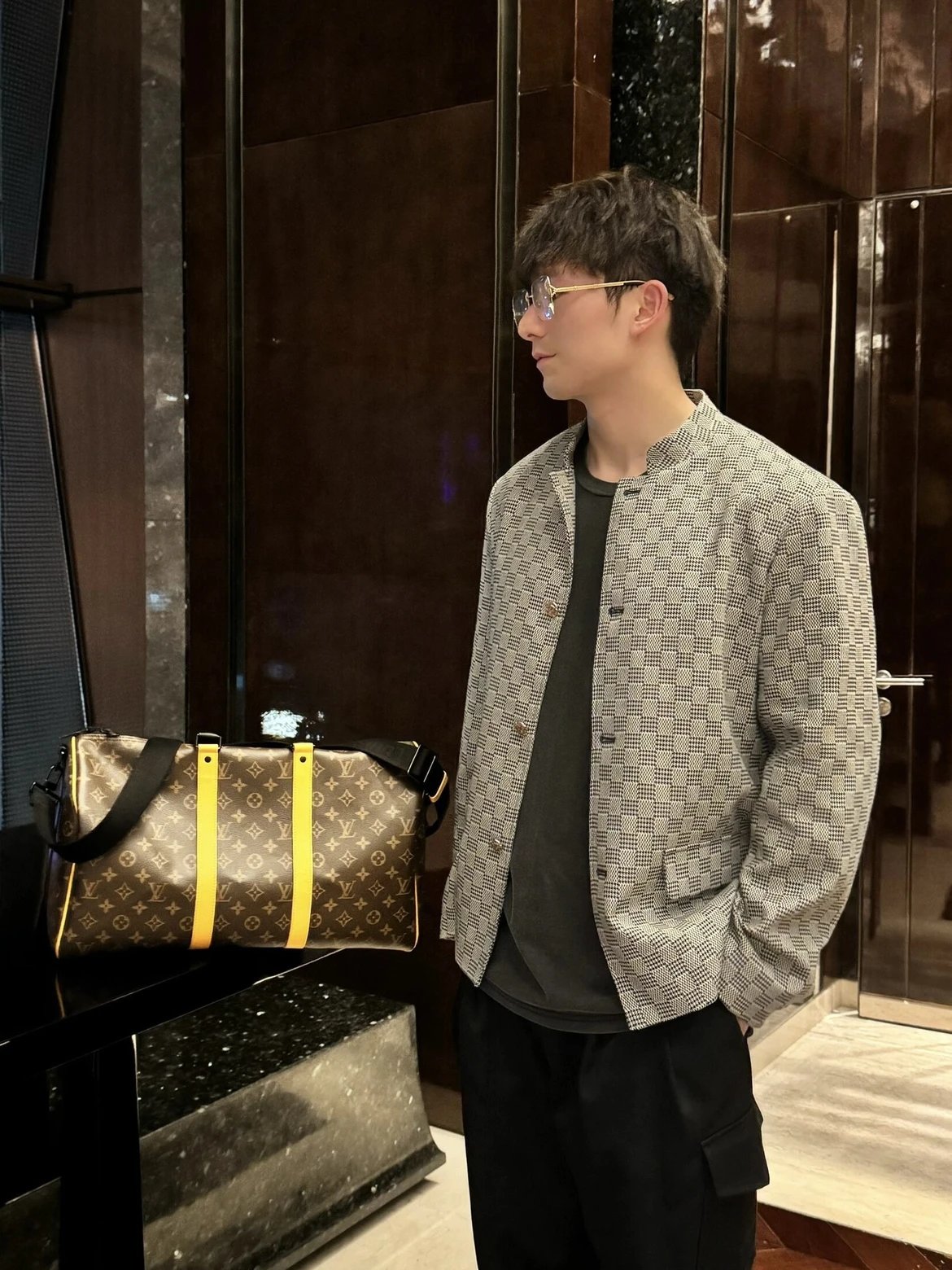 RD-C232 · Houndstooth Cropped Jacket showcase view 8
