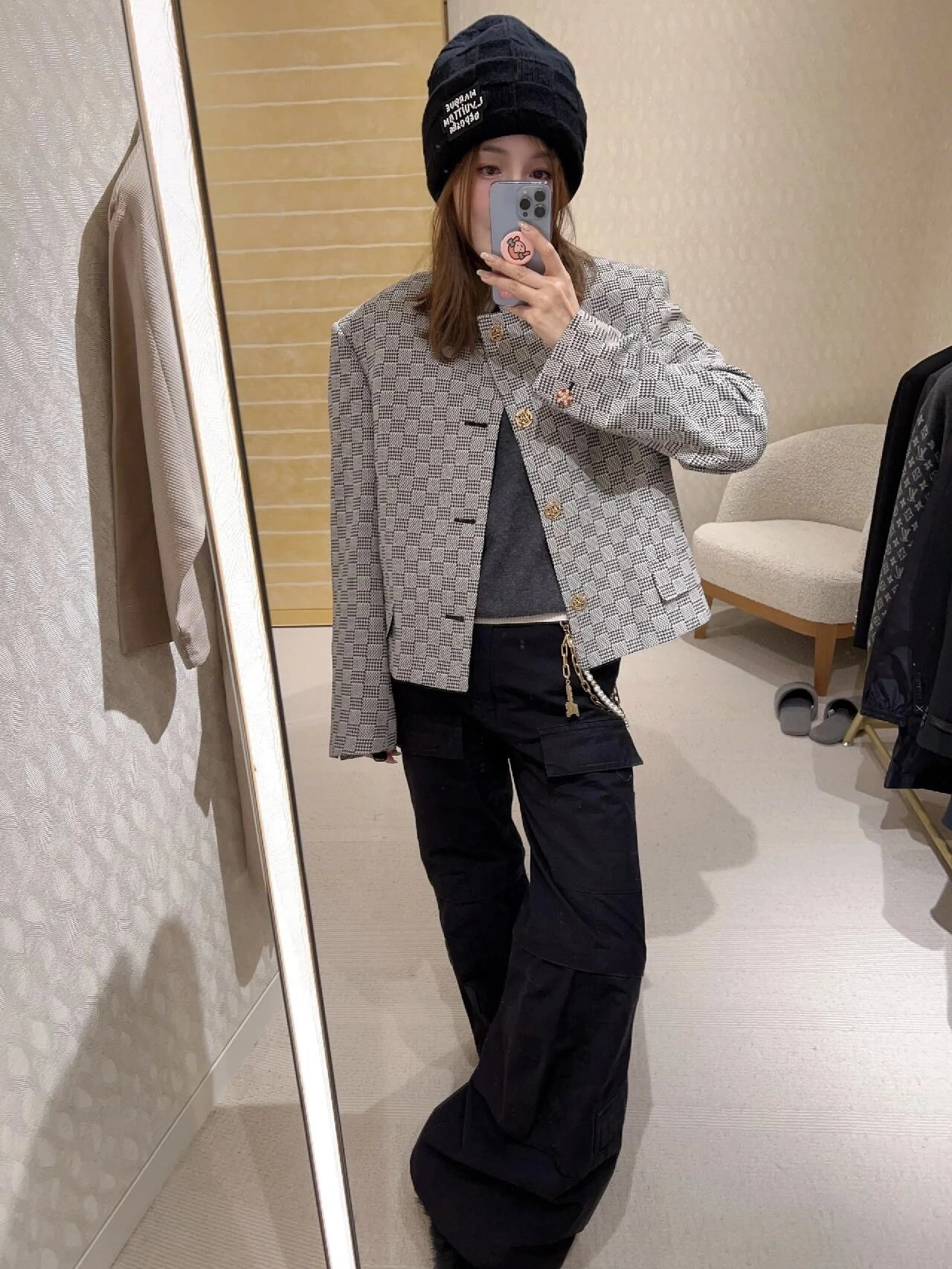 RD-C232 · Houndstooth Cropped Jacket showcase view 9