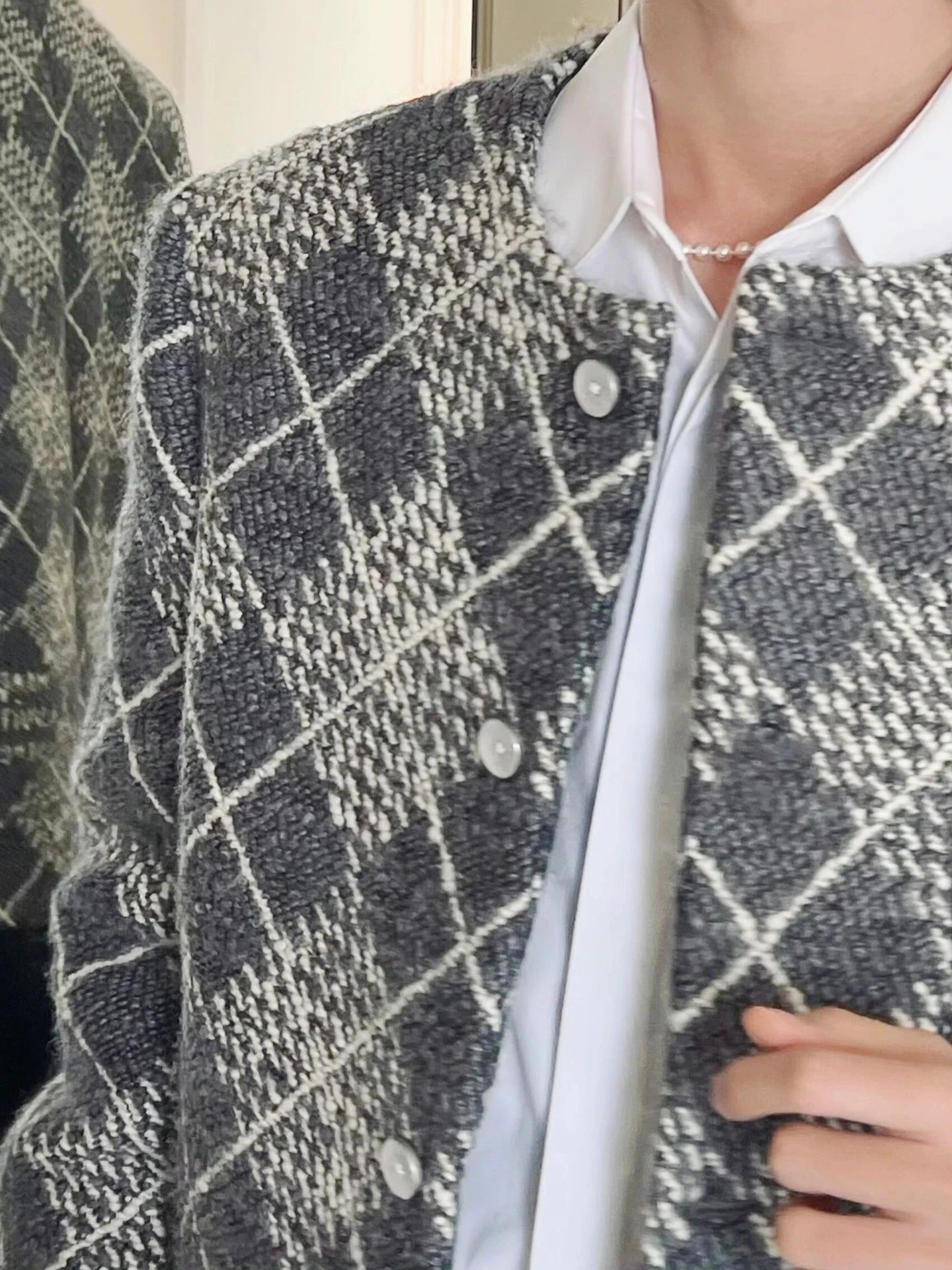 RD-C233 · OneDigit Wool Collarless Jacket showcase view 12