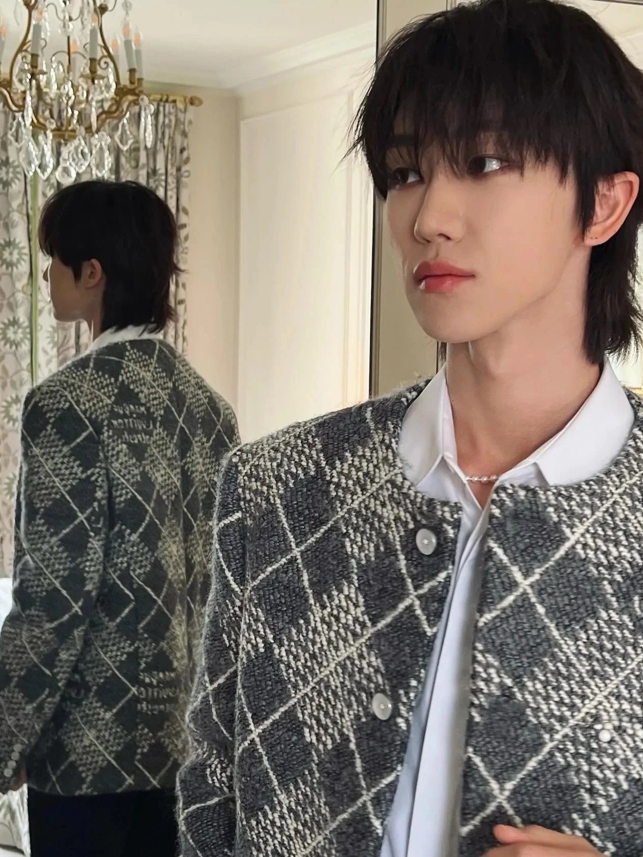 RD-C233 · OneDigit Wool Collarless Jacket showcase view 15