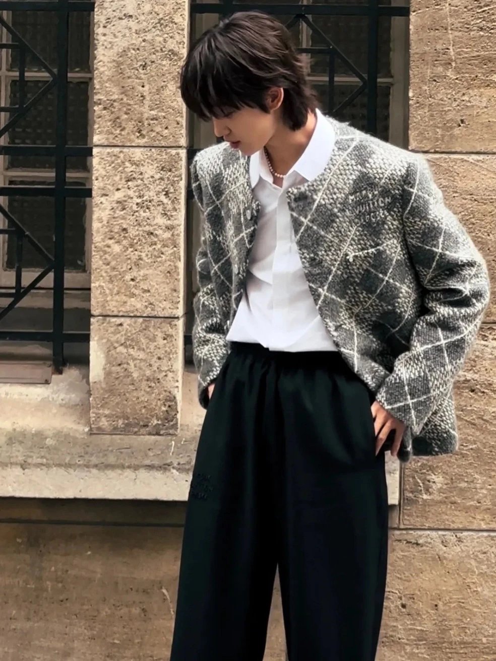 RD-C233 · OneDigit Wool Collarless Jacket showcase view 16