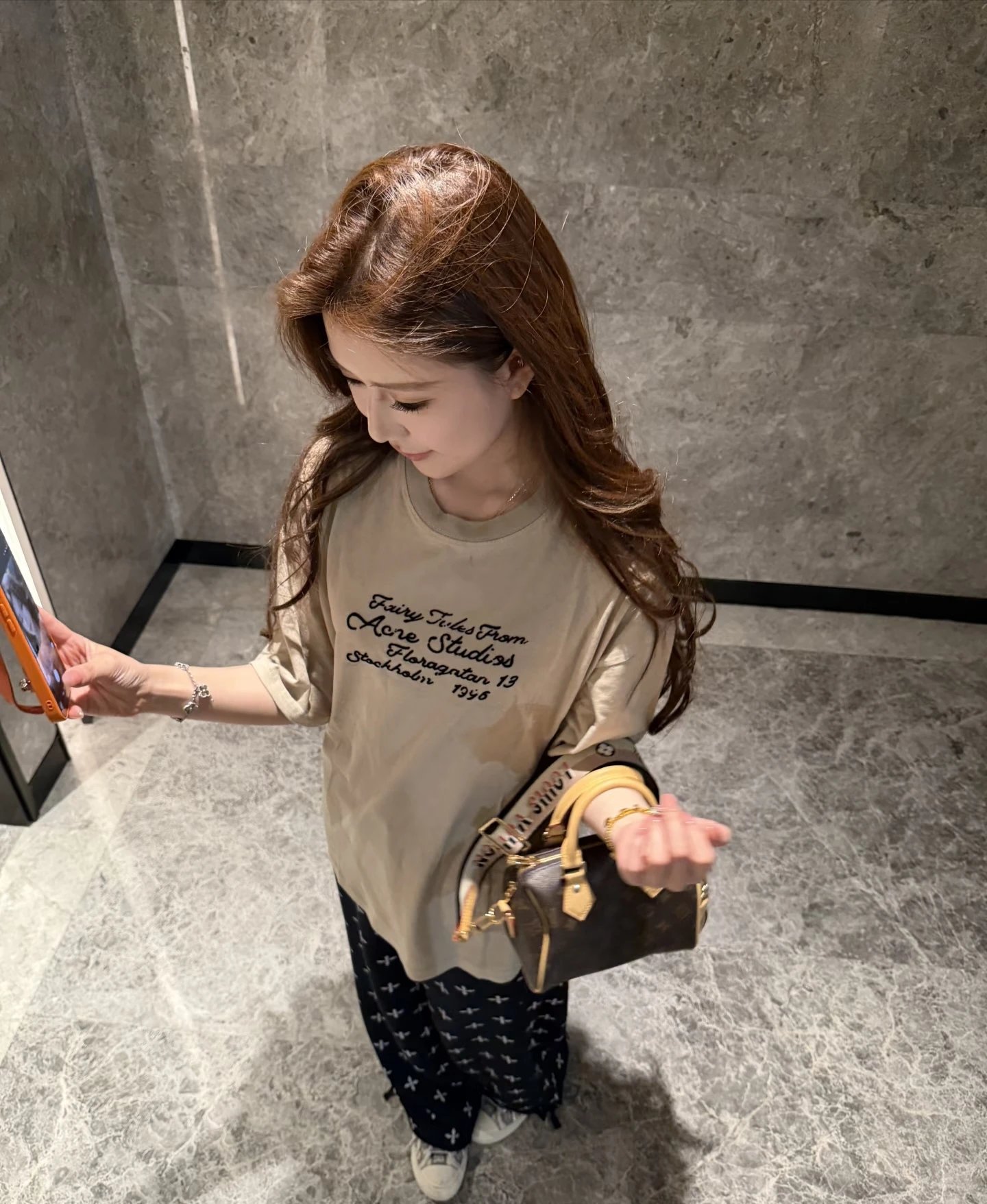 RD-C168 · 1996 Flocked Script Relaxed T-Shirt showcase view 8