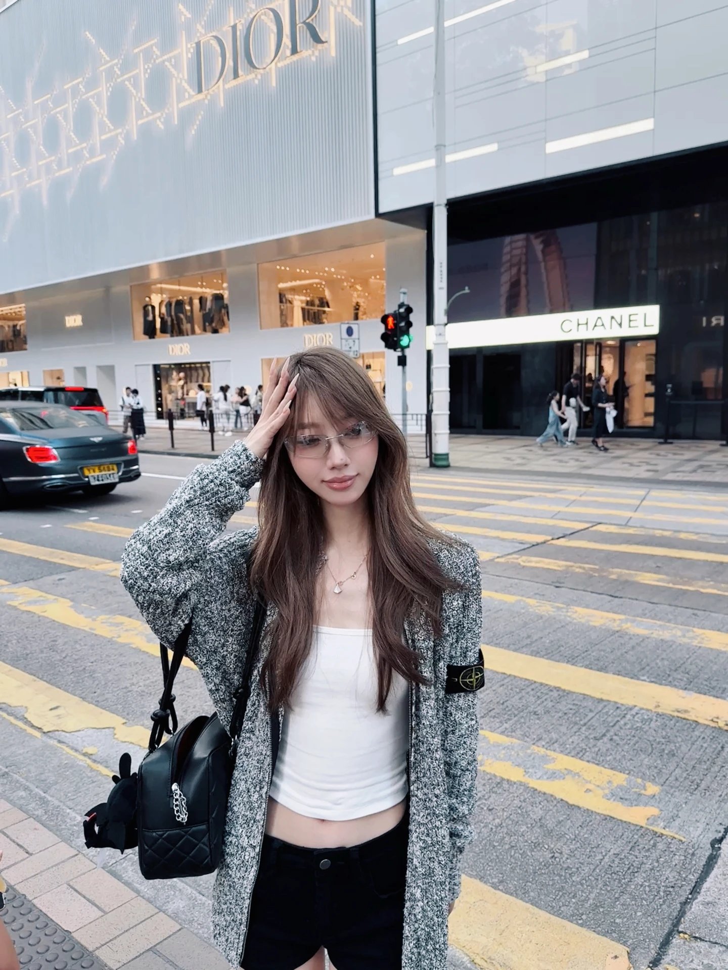 RD-C372 · Tweed-Knit Zip Cardigan showcase view 6
