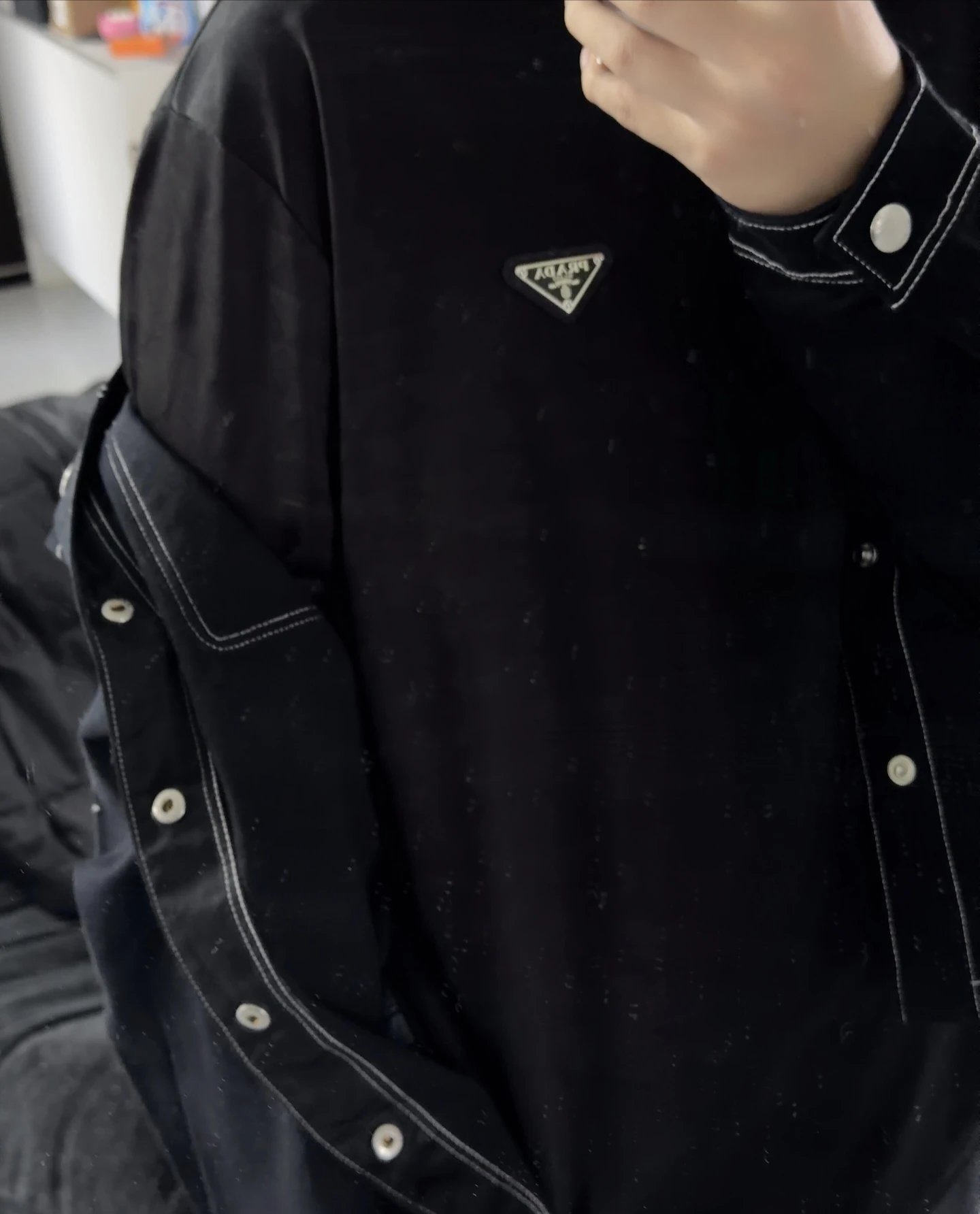 RD-C050 · Logo-Plaque Plain-Knit T-Shirt showcase view 9
