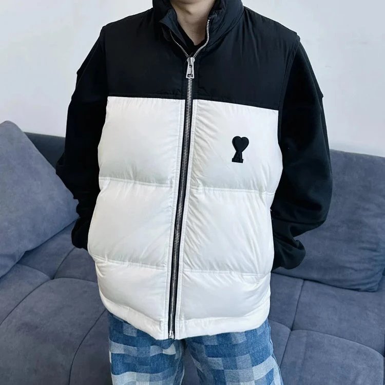 RD-C323 · Logo Stand-Collar Puffer Vest showcase view 7