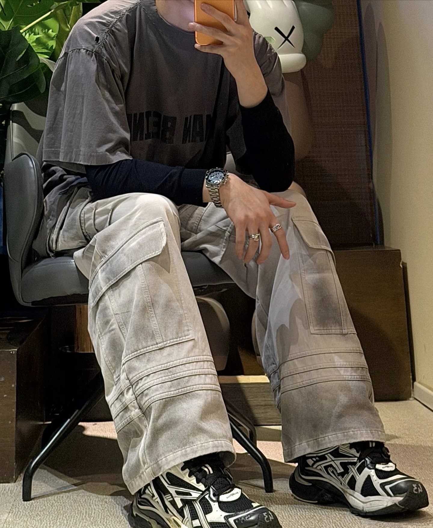 RD-C172 · Human Being Oversized Distressed T-Shirt showcase view 13