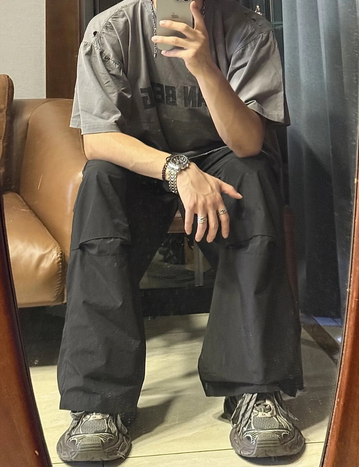 RD-C172 · Human Being Oversized Distressed T-Shirt showcase view 15