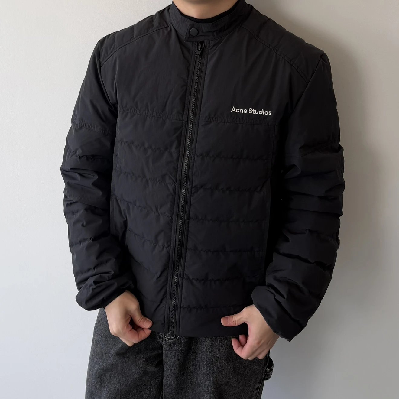 RD-C324 · Ribbed Motorcycle Down Jacket showcase view 1