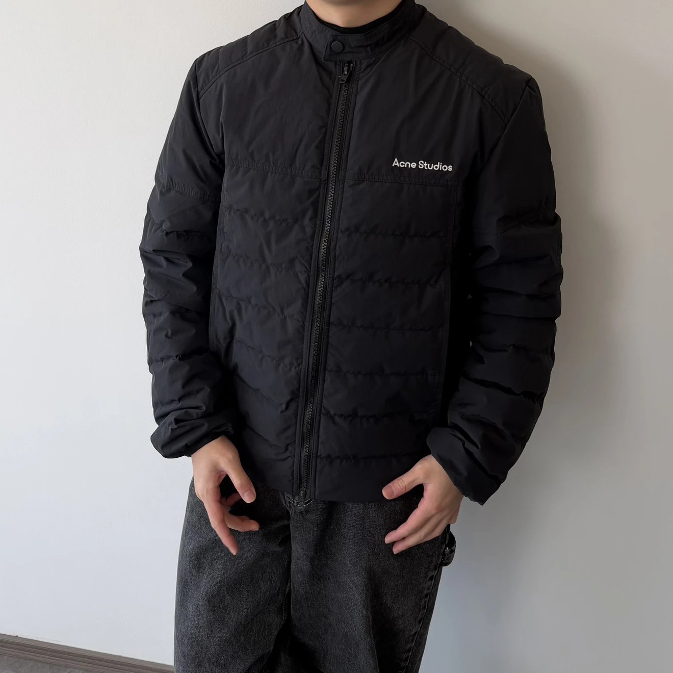 RD-C324 · Ribbed Motorcycle Down Jacket showcase view 2