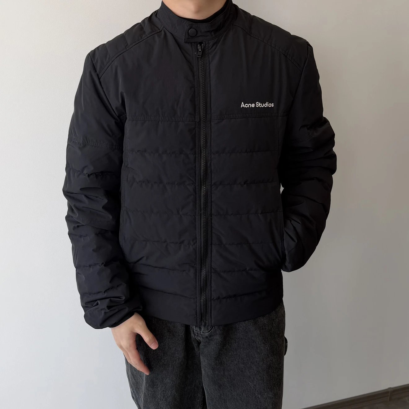 RD-C324 · Ribbed Motorcycle Down Jacket showcase view 5