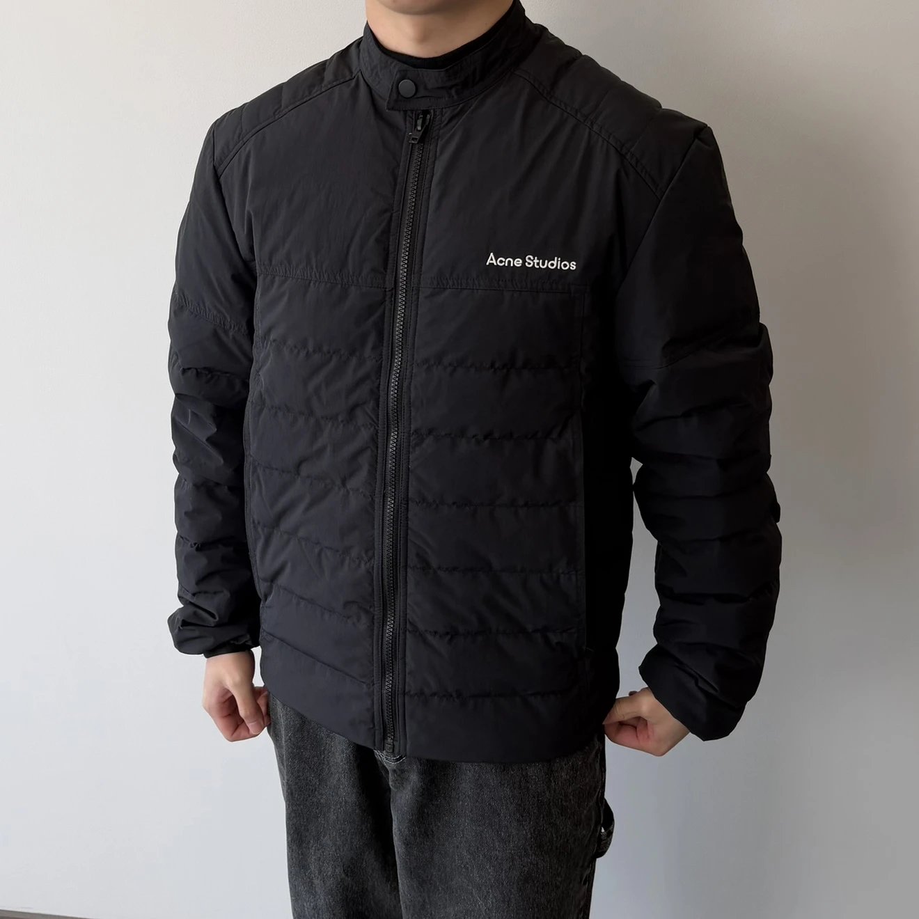 RD-C324 · Ribbed Motorcycle Down Jacket showcase view 7