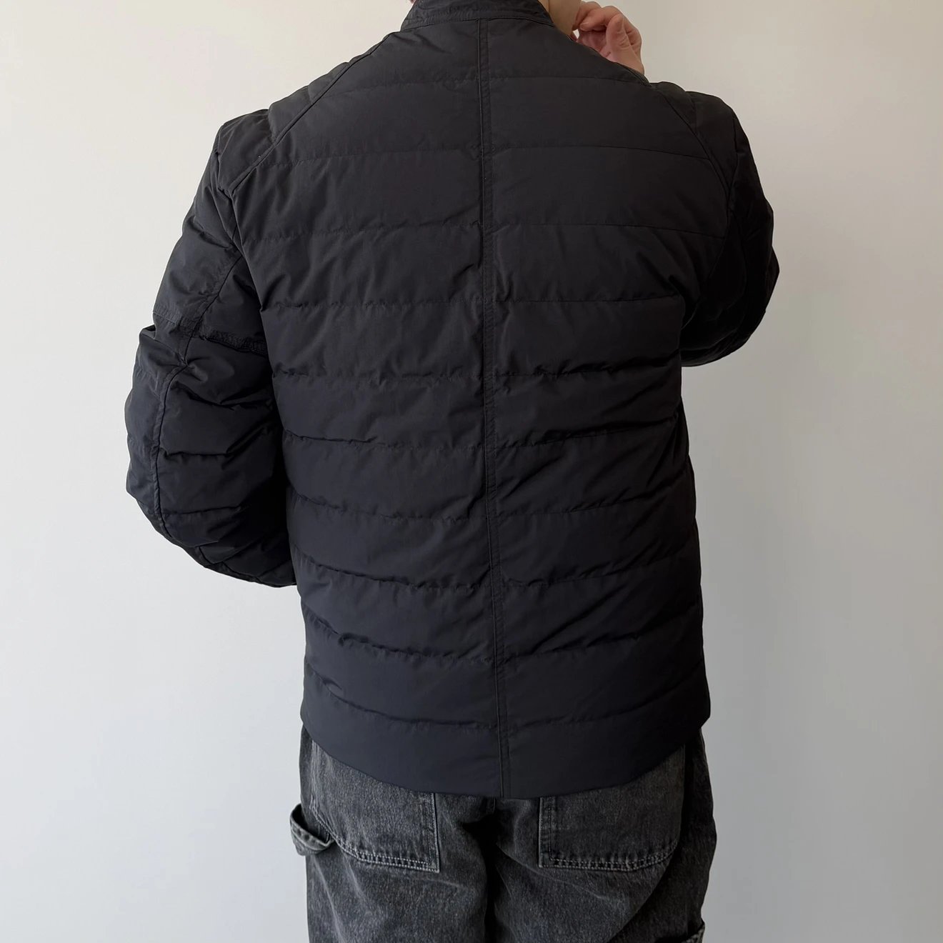 RD-C324 · Ribbed Motorcycle Down Jacket showcase view 8