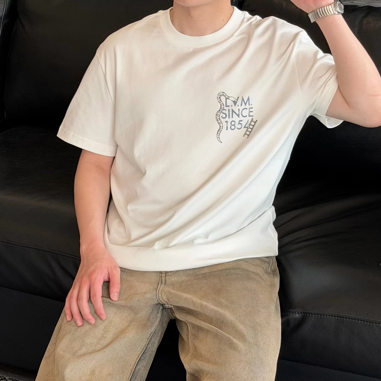 RD-C173 · Snakes and Ladders Checkerboard T-Shirt showcase view 3