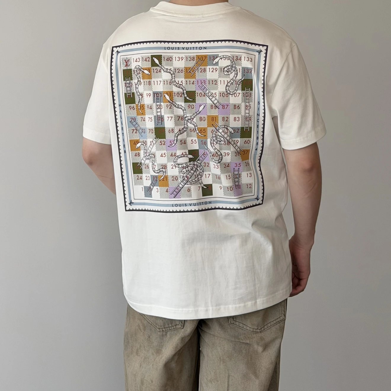RD-C173 · Snakes and Ladders Checkerboard T-Shirt showcase view 6