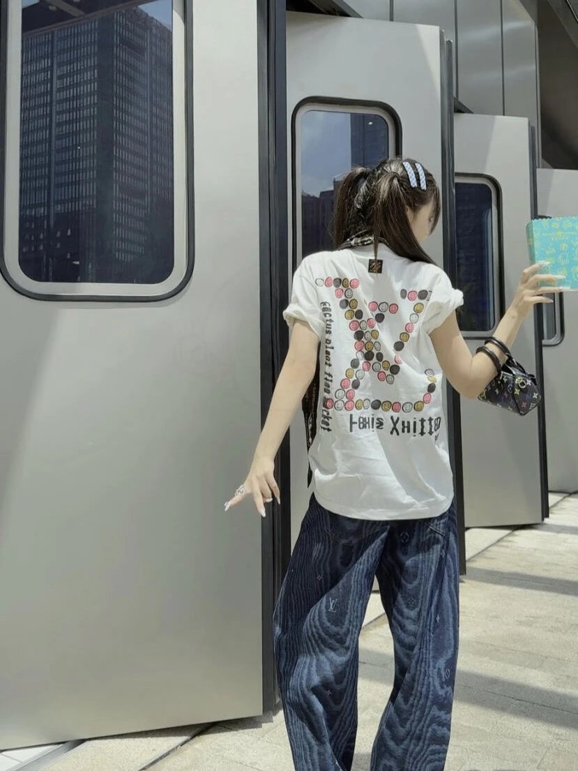 RD-C174 · Logo-Print Crew-Neck T-Shirt – White showcase view 6
