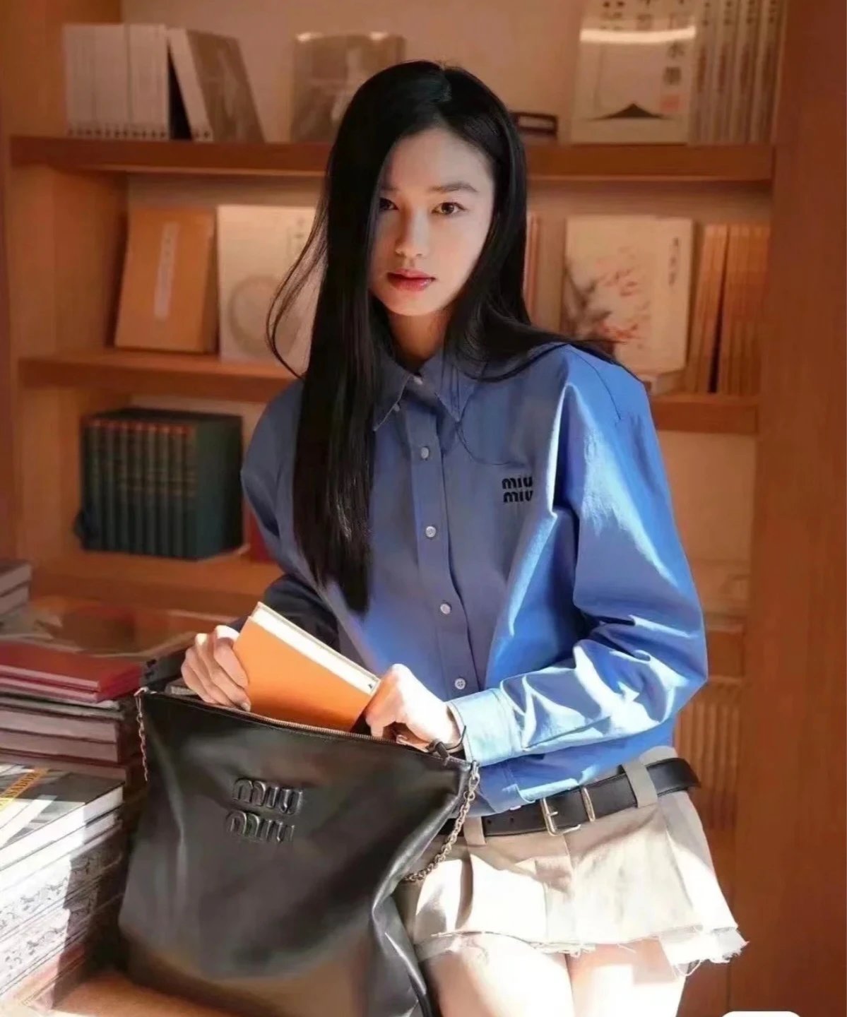 RD-C343 · Klein Blue Embroidered Sun Shirt showcase view 2
