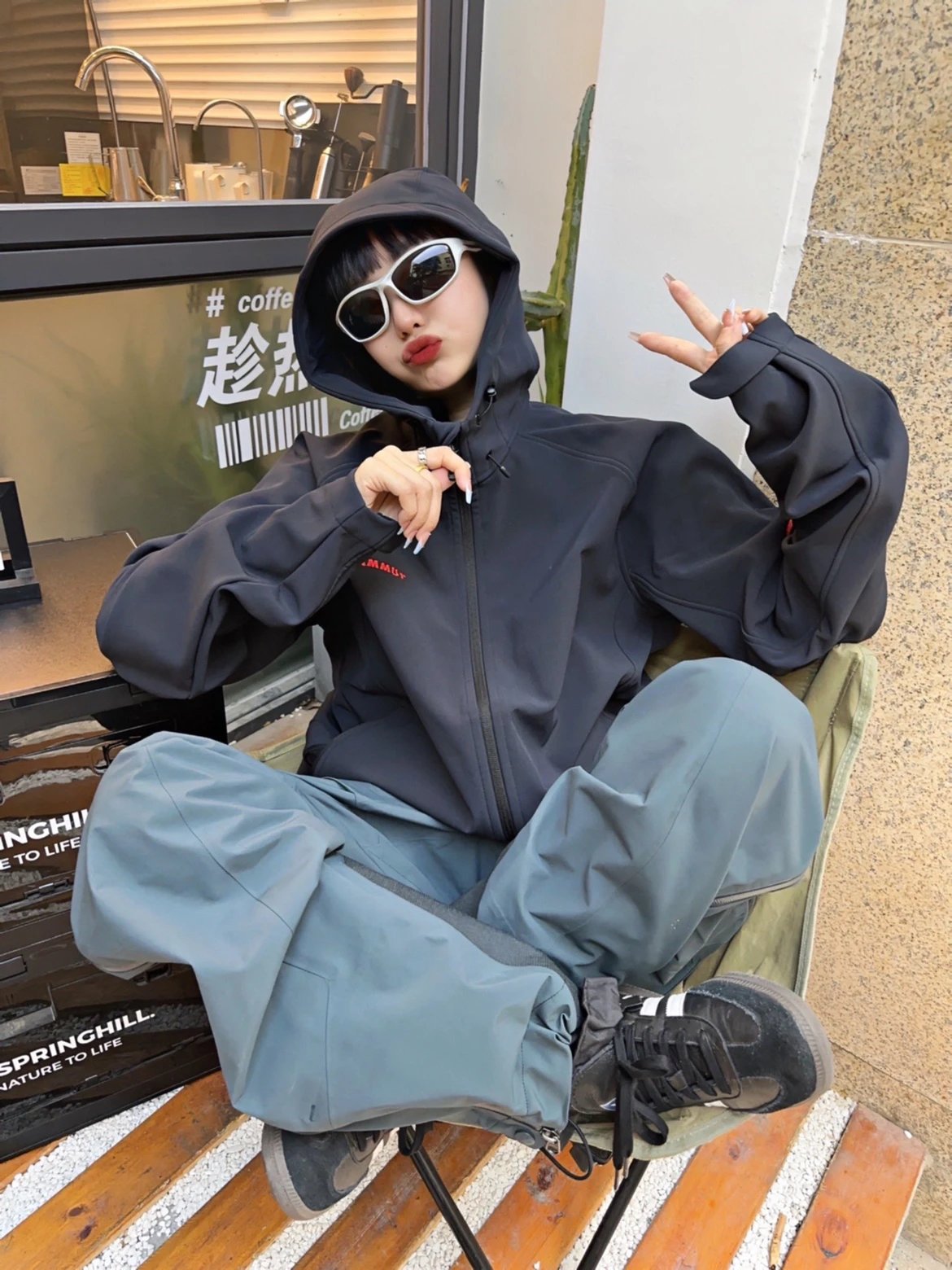 RD-C040 · Hooded Fleece Softshell Jacket showcase view 12
