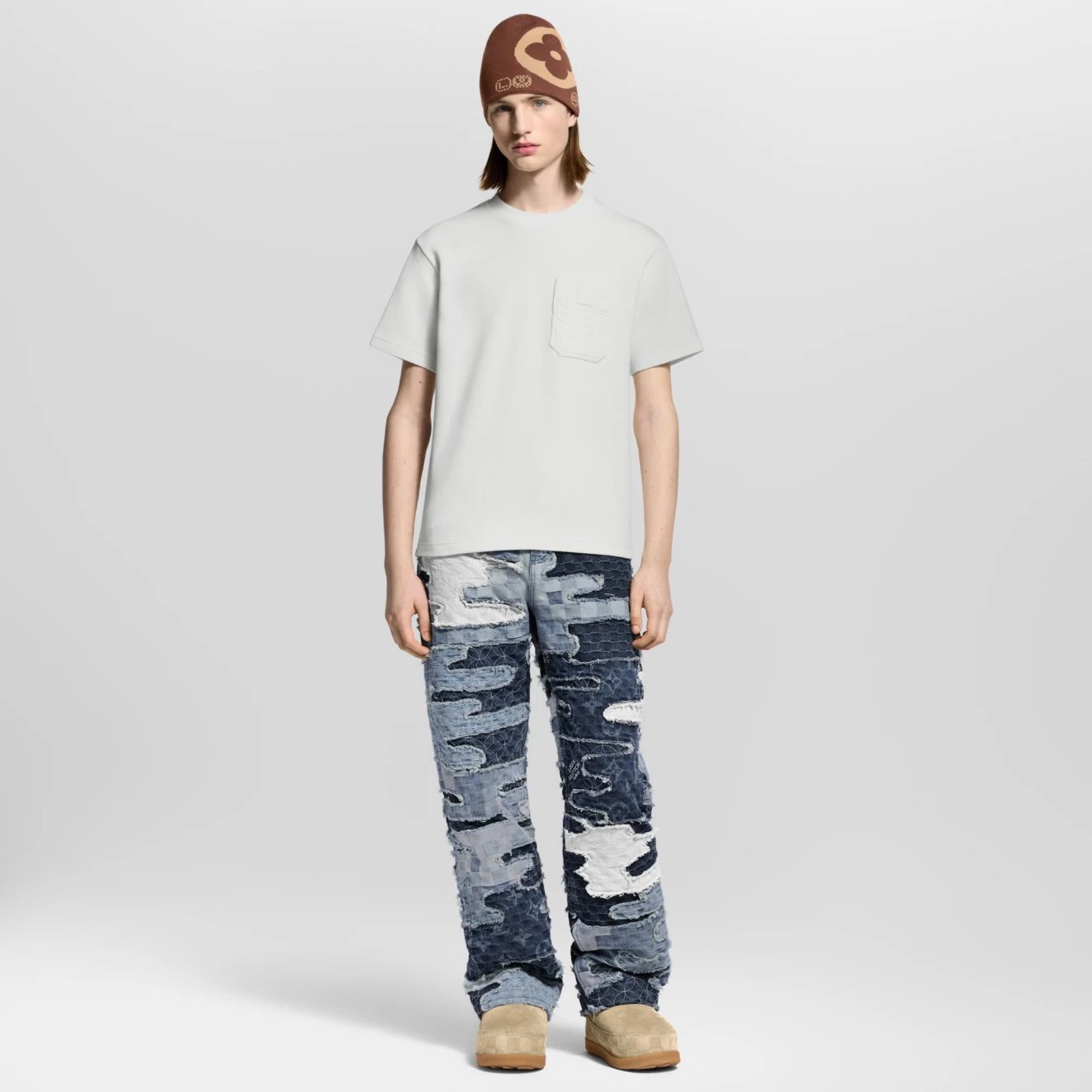 RD-C177 · Pineapple-Jacquard Pocket T-Shirt showcase view 8