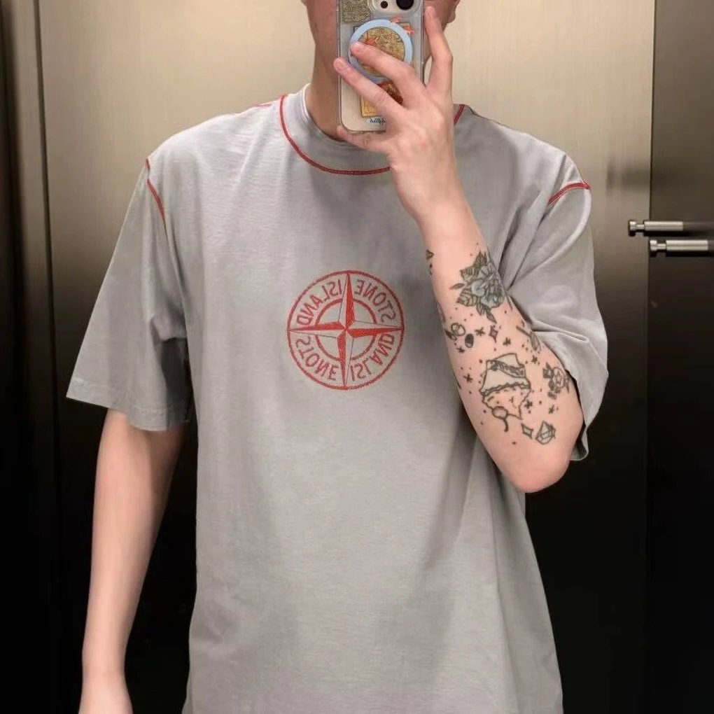 RD-C179 · Year of the Snake Embroidered T-Shirt – Grey showcase view 1