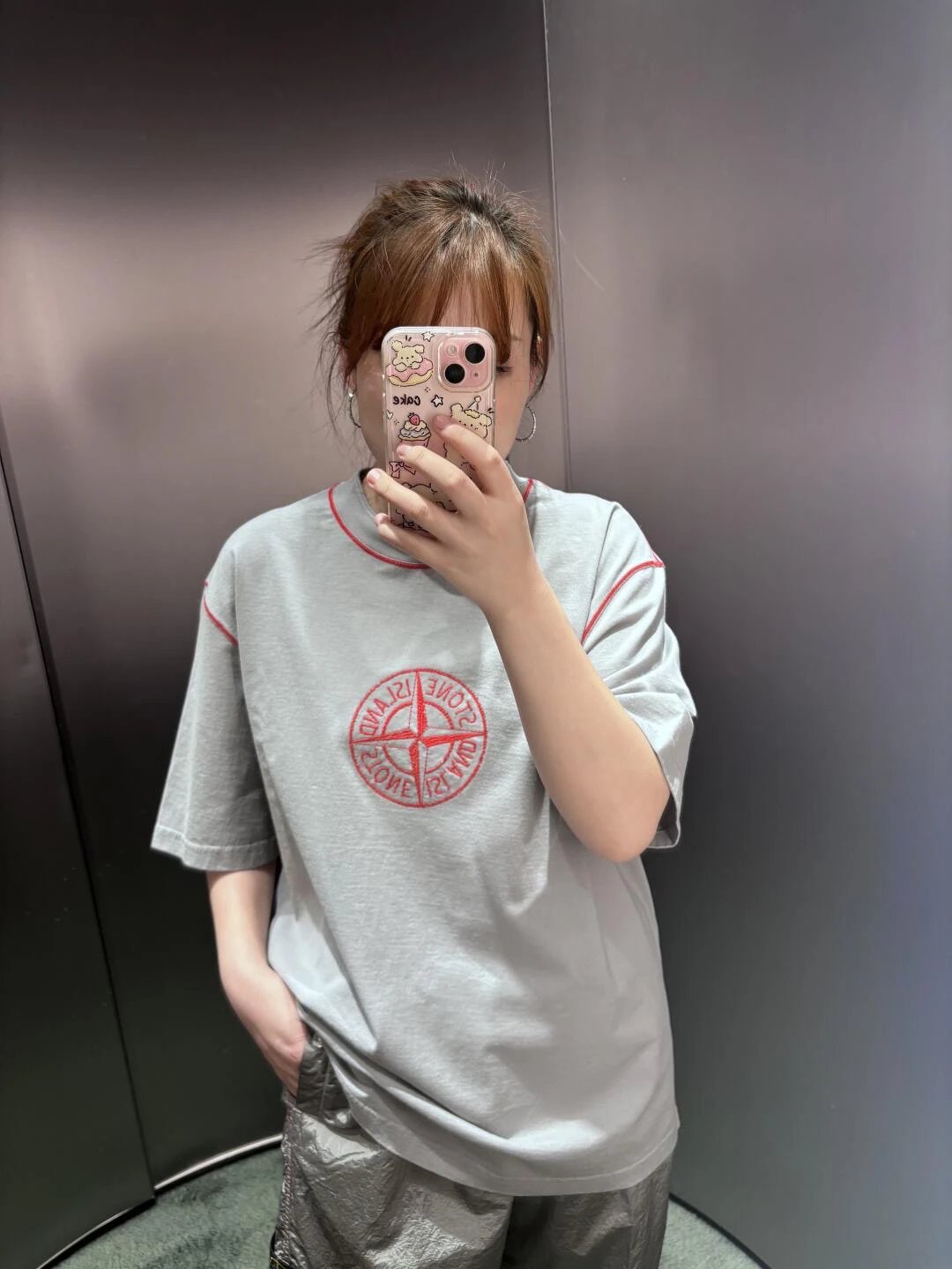 RD-C179 · Year of the Snake Embroidered T-Shirt – Grey showcase view 3