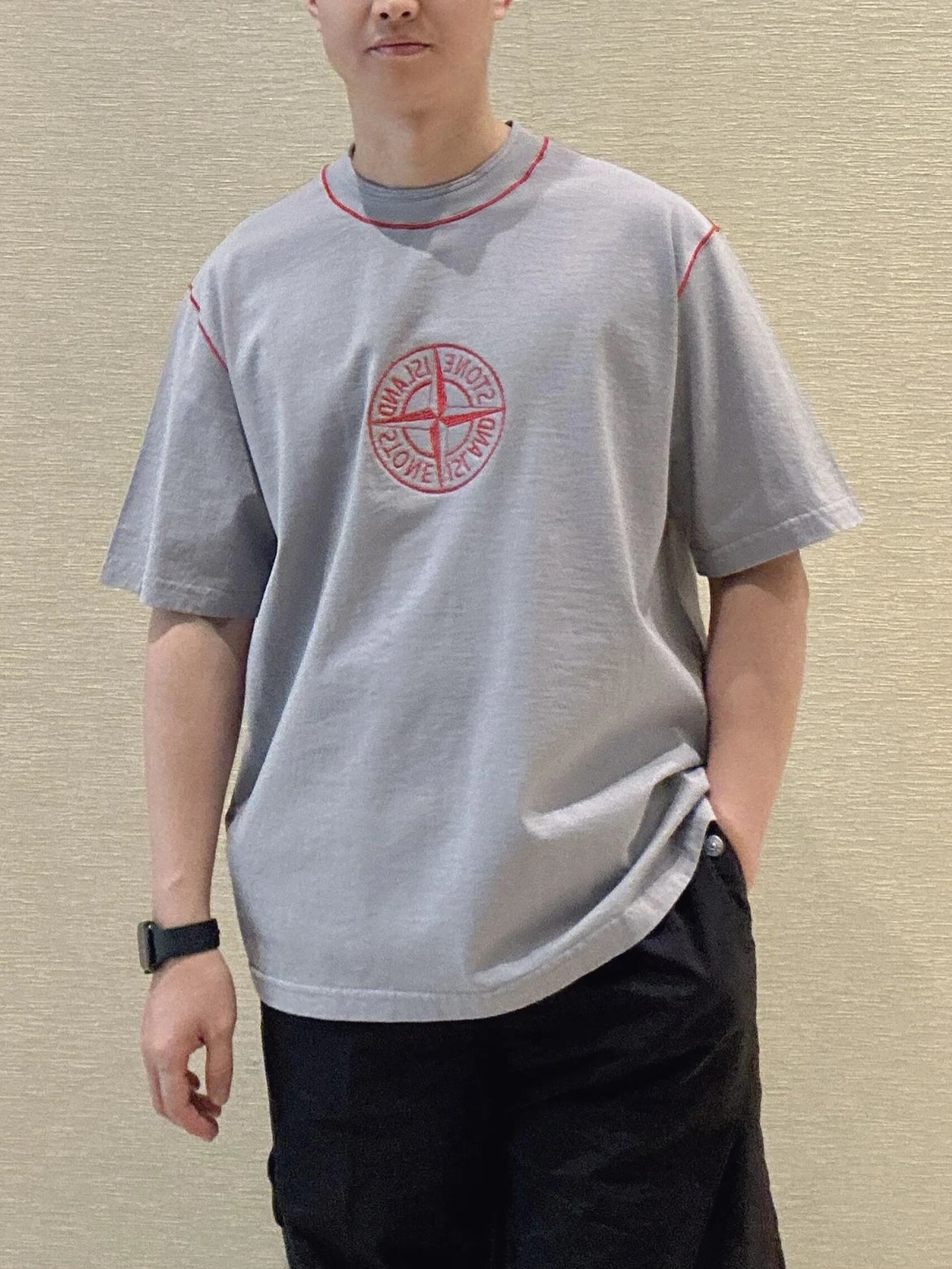 RD-C179 · Year of the Snake Embroidered T-Shirt – Grey showcase view 4