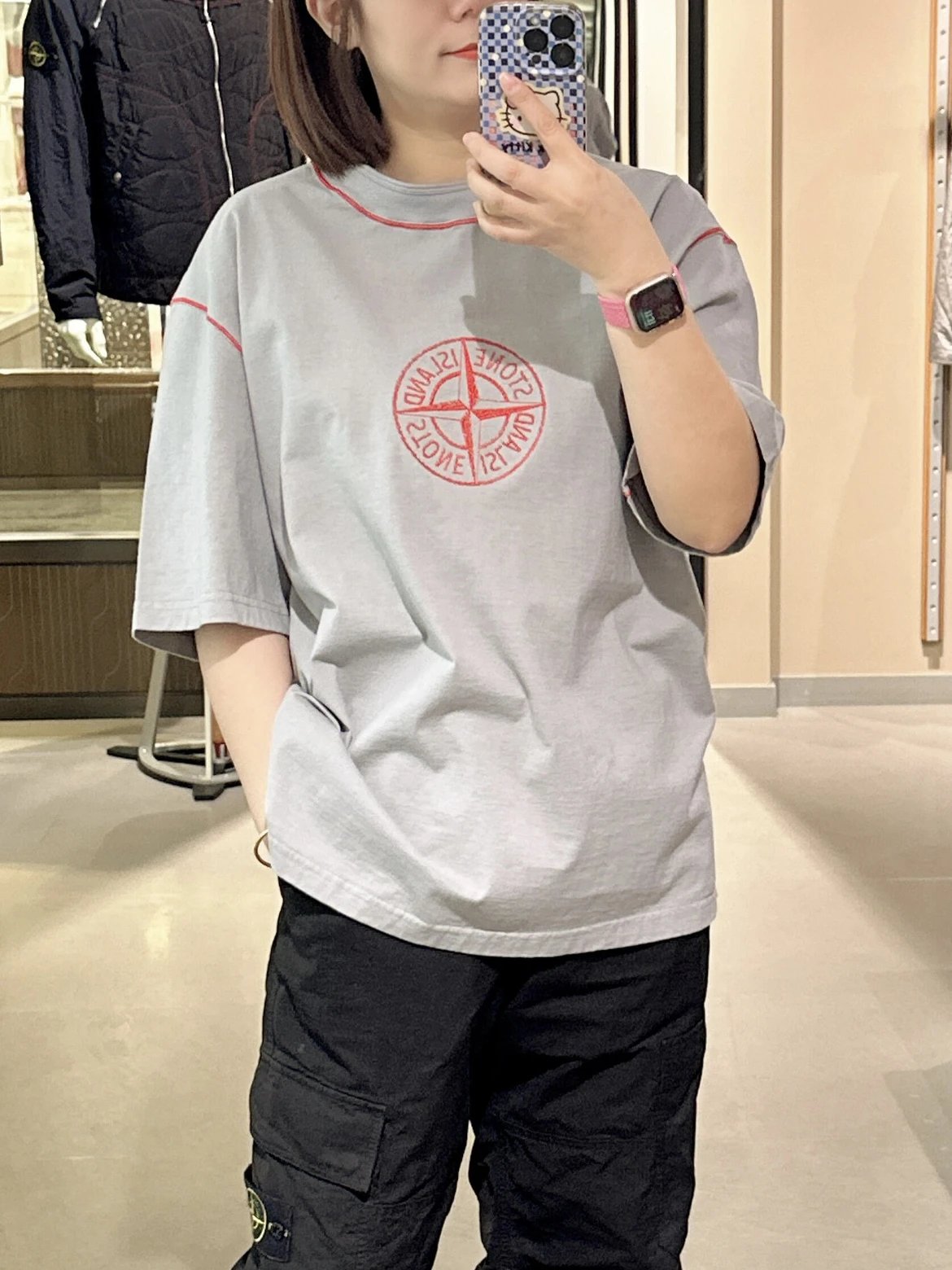 RD-C179 · Year of the Snake Embroidered T-Shirt – Grey showcase view 8