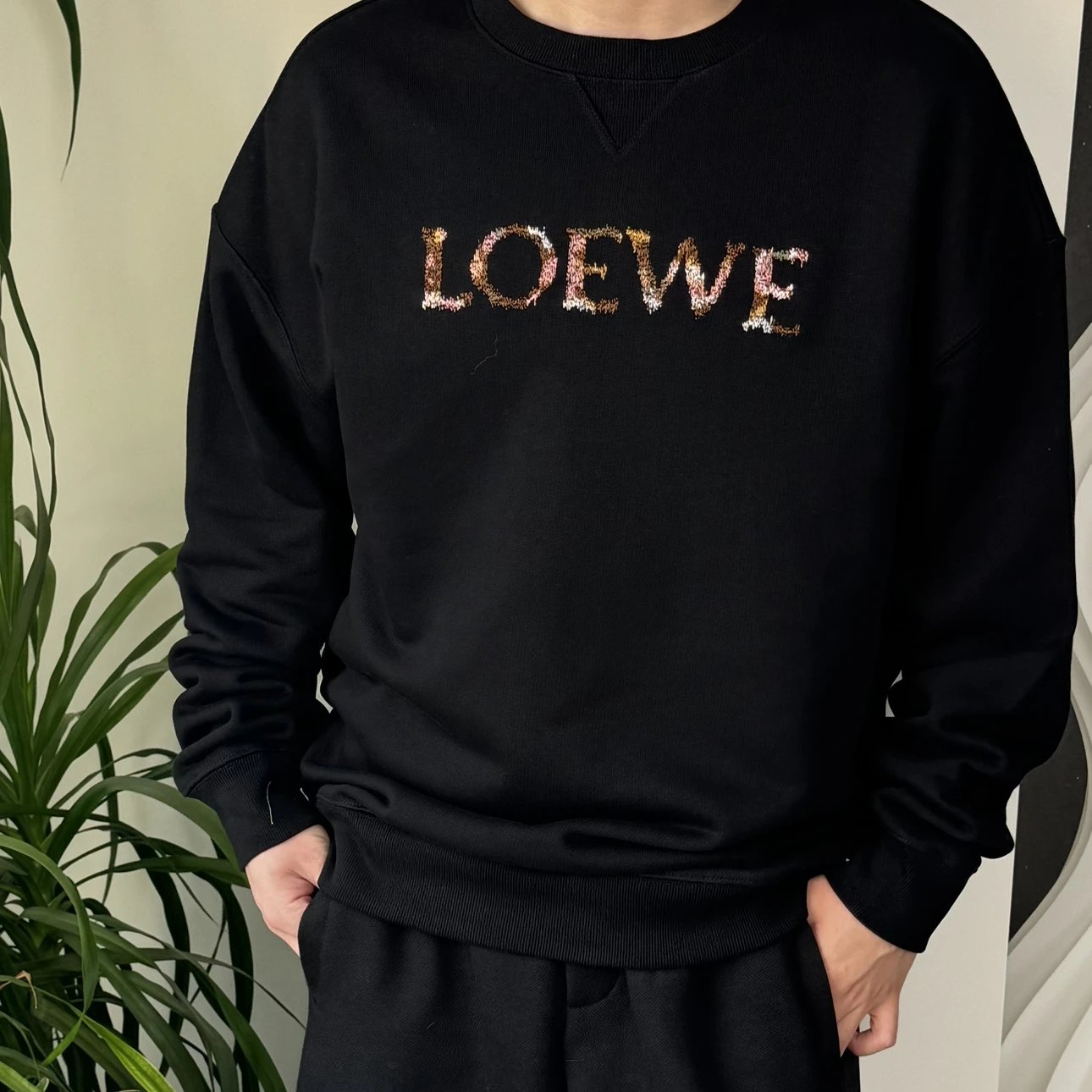 RD-C271 · Dissolved Logo Embroidered Crewneck Sweatshirt showcase view 6