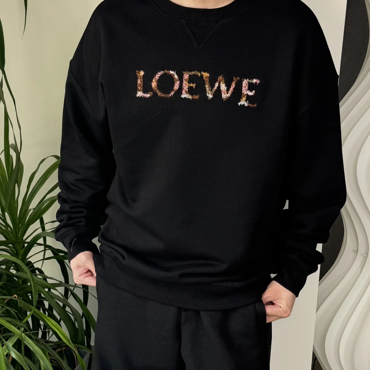 RD-C271 · Dissolved Logo Embroidered Crewneck Sweatshirt showcase view 7