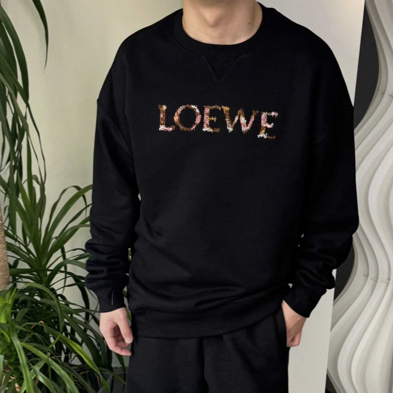 RD-C271 · Dissolved Logo Embroidered Crewneck Sweatshirt showcase view 8